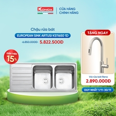 Chậu rửa bát Konox KS11650 1D - Bàn phải