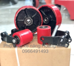 TRỌN BỘ BÁNH ĐƠN XE NÂNG 2500KG CHẤT LIỆU PU