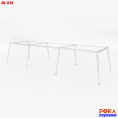 Chân bàn ống côn 1 tầng 1200x3600mm CC-1236