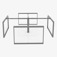Chân bàn nhân viên cụm 4 góc CN-Cum4 2400x2400mm