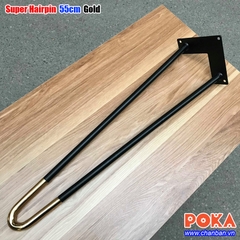 Chân bàn Super Hairpin Gold 55cm
