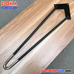 Chân bàn Super Hairpin Silver 55cm