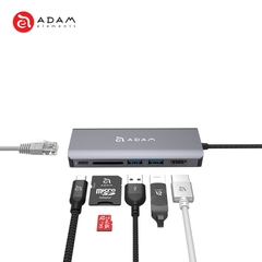 CỔNG CHUYỂN 6IN1 USB-C ADAM ELEMENTS CASA PD 100W