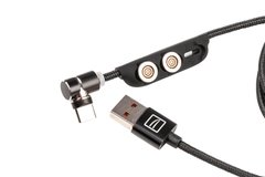 Cáp Sạc TUCANO 3in1 Multi USB Magnetic - 2m - Black