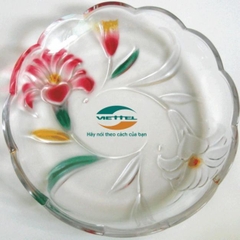 In logo lên đĩa thủy tinh lưu niệm