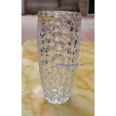 Lọ hoa thủy tinh bi trắng
