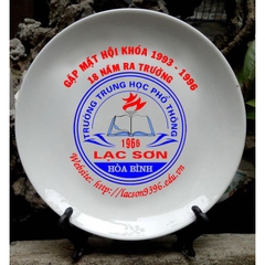 In đĩa sứ