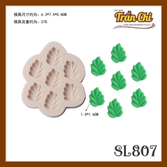Khuôn silicone Chiếc Lá nghiêng 7C nhí NEW (loại dày) (SL807)