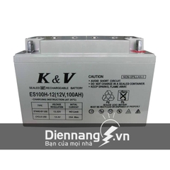 Ắc quy K&V ES100H-12 (12V-100ah) Ắc quy K&V ES100H-12 (12V-100ah)