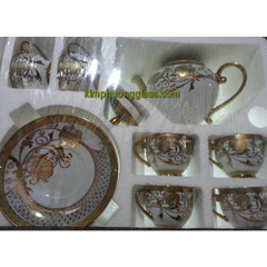 Bộ ấm chén Nhũ Vàng
