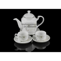 Bộ ấm trà bát tràng BTM03