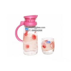 BỘ BÌNH MAISON 4 LY DÂU 1.045L