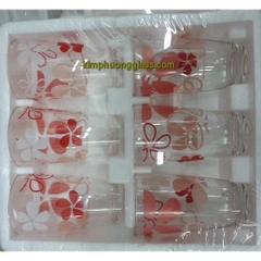 Bộ cốc Xốp Hoa Đỏ