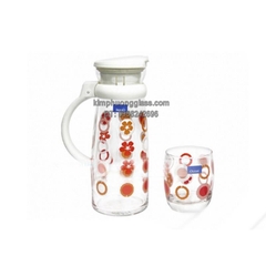 BỘ BÌNH MAISON 4 LY CHẤM BI 1.045L