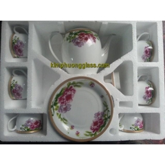 Bộ ấm chén uống trà xương 022