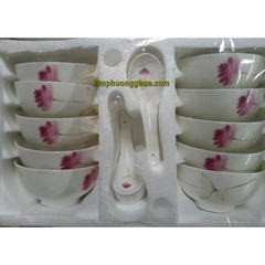 Bộ bát cơm cành hồng
