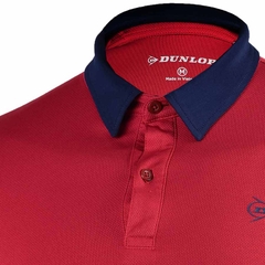 Áo Tennis nam Dunlop - DATES9091-1C-DRD (Đỏ đậm)