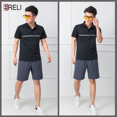 Áo thun nam thể thao Breli - BAS2101-BLK