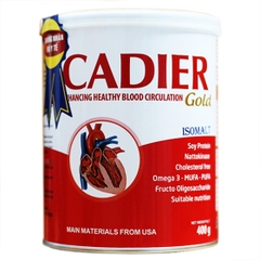 Sữa Cadier Gold 400g Cho Tiểu đường, Tim mạch-HỖ TRỢ PHÍ SHIP TỚI 20K KHI MUA TỪ 3 hộp trở lên