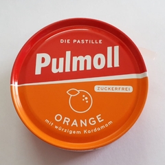 Kẹo Pulmoll Pastillen Orange Vitamin C kẹo ngậm ho không đường vị cam 50g