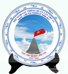 Đĩa sứ in logo