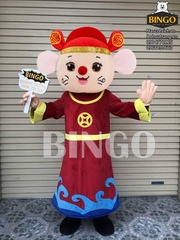 Mascot chuột thần tài