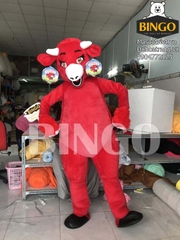 Mascot Con Bò Cười