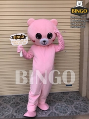 Mascot gấu brown hồng