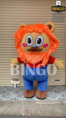 Mascot hơi gia đình sư tử Aeon mall