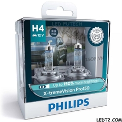 Đèn pha Halogen Philips Xtreme Vision Pro150 +150%