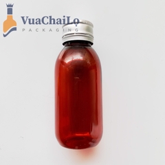 Chai nhựa Pet đựng siro 100ml màu nâu