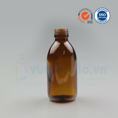 Chai thủy tinh Siro, Syrup 180ml với cổ 28mm