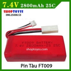 Pin tàu FT009 3.7V 2800 Mah chạy lâu