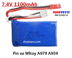 Pin 7.4 v 1100 mah xe điều khiển Wltoy A959 A979