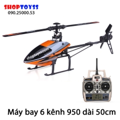 Máy Bay Trực Thăng Điều Khiển 6 Kênh Wltoys V950 Brushless 3D