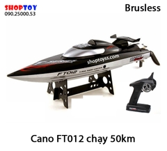 cano điều khiển từ xa tốc độ cao 50km boat speed rc ft012