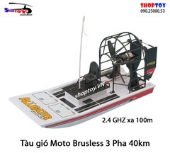 Tàu điều khiển từ xa quạt gió 40km động cơ brushless servo Air Boat