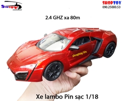 Xe điều khiển pin sạc lamboghini sóng 2.4 ghx xa 100m 027-3