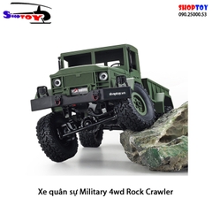 Xe quân sự điều khiển từ xa Military 1/16 4WD rock crawler b14