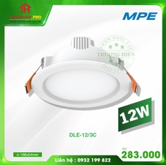 ĐÈN LED DOWNLIGHT 3 CHẾ ĐỘ MÀU DLE 12W MPE