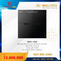 MÁY SẤY CHÉN TIỆT TRÙNG LẮP ÂM TỦ MALLOCA MSC-1005