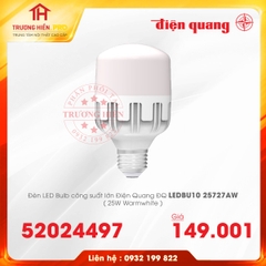 ĐÈN LED BULD ĐIỆN QUANG CÔNG SUẤT LỚN ĐQ LEDBU10 25727AW 25W CHỐNG ẨM