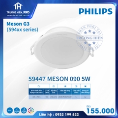 ĐÈN LED ÂM TRẦN TRÒN PHILIPS MESON G3  59447 MESON 090 5W (594xx series)