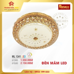 ĐÈN MÂM LED TRÒN   BANACO ML 1341LED