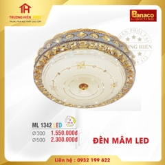 ĐÈN MÂM LED TRÒN   BANACO ML 1342 