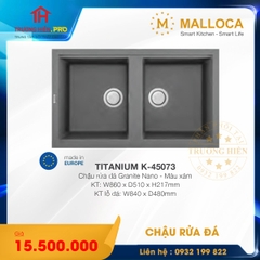 CHẬU RỬA  ĐÁ MALLOCA TITANIUM K-45073