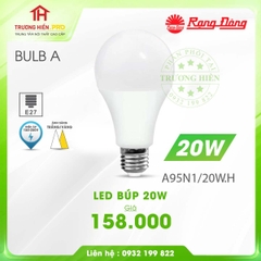 ĐÈN LED BULB RẠNG ĐÔNG 20W A95N1/20W.H