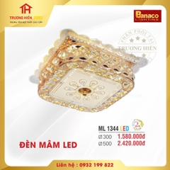 ĐÈN MÂM LED VUÔNG BANACO ML 1344 PHI 500