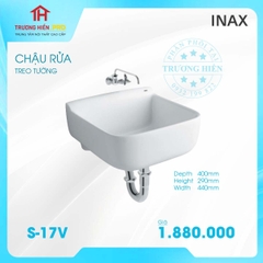 CHẬU RỬA TREO TƯỜNG INAX S- 17V-