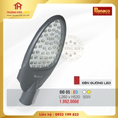 ĐÈN ĐƯỜNG LED BANACO ĐĐ 05 50W